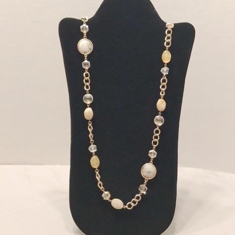 Premier Designs Jewelry- Harper Necklace- Gold-Double Clasp